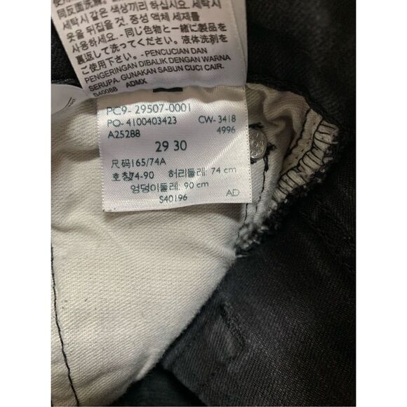 Levi's | 502 Taper Fit Flex Men's Jeans in Black 29 x 30 - Picture 5 of 6